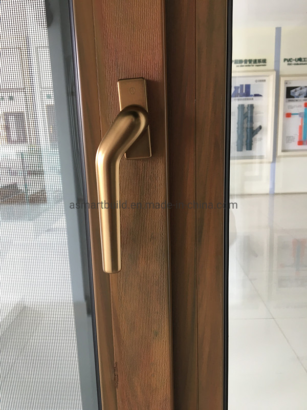 High Energy Saving UPVC/PVC Casement Window with Retractable Net Screen (65 Series)