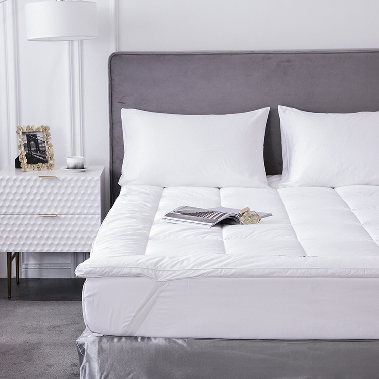 Hotel Full Size Cotton Downproof Fabric Cover Mattress Topper