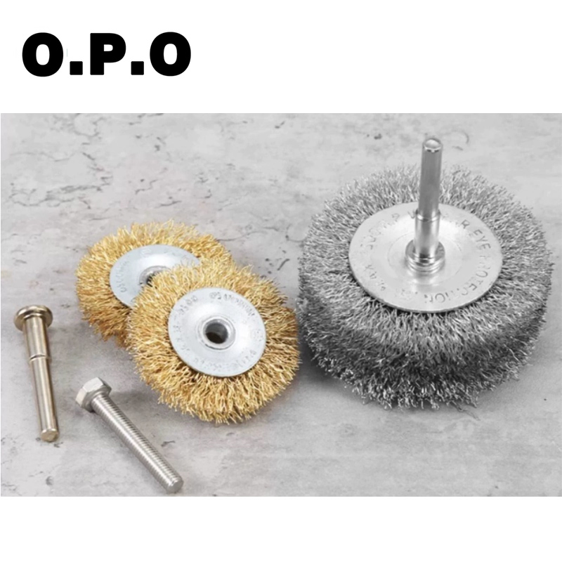 Медная стальная щетка для дрели, удаление ржавчины