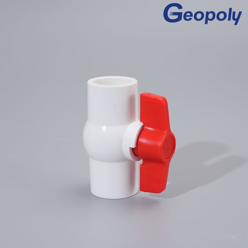 ASTM Grade PVC Socket Compact Ball Valve for Residential Water Line Control