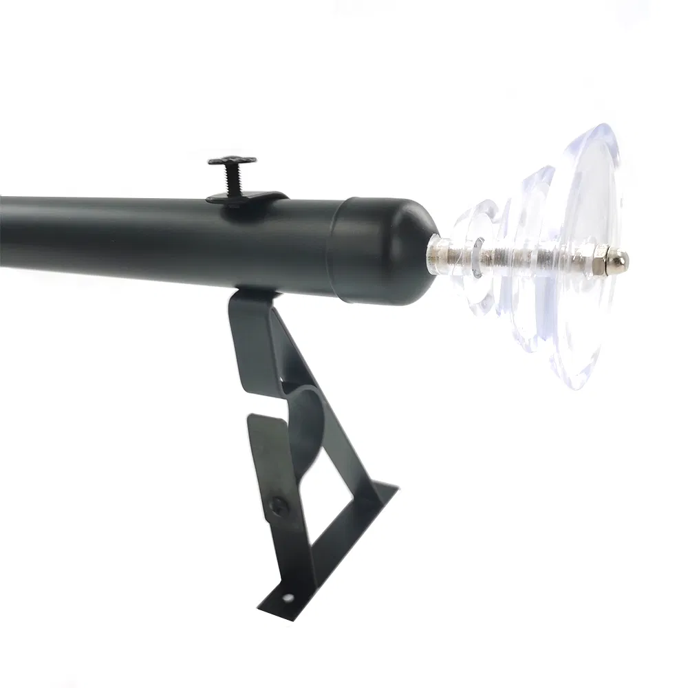 Professional Black Curtain Rod Adjustable Extendable