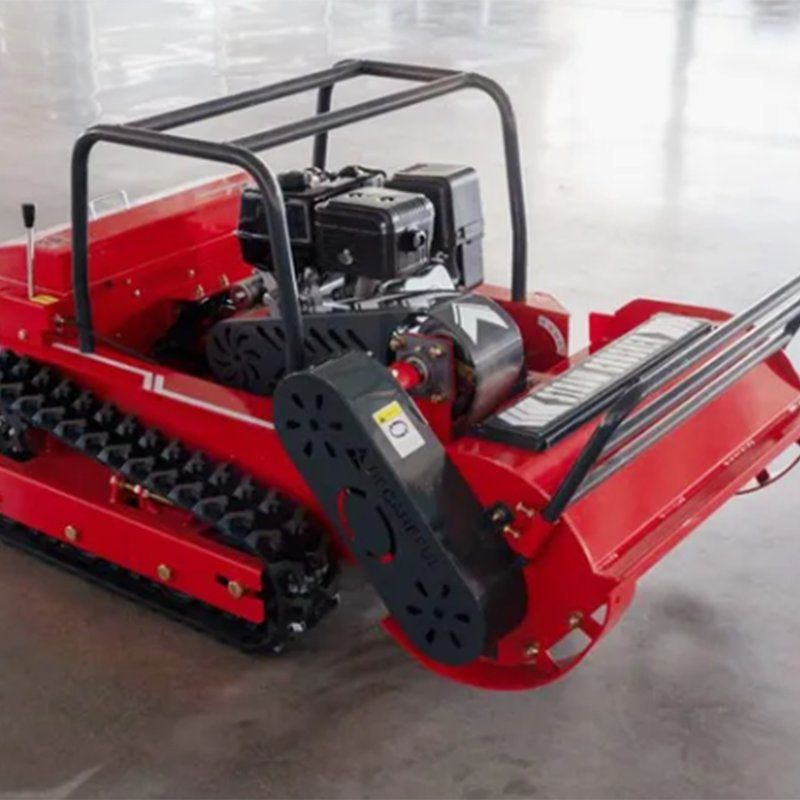 Бензиновый робот-газонокосилка с пультом ДУ