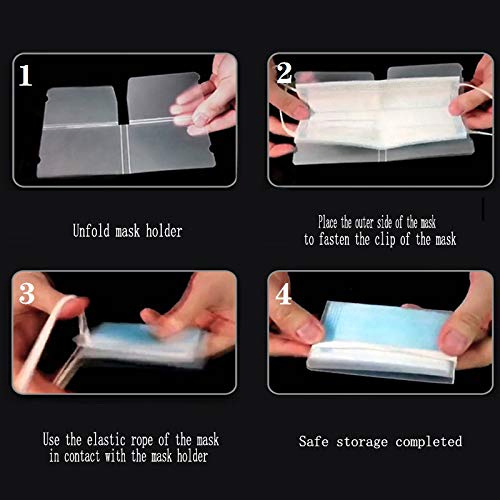 Portable Face Mask Storage Clip Keeper Foldable Storage Folder
