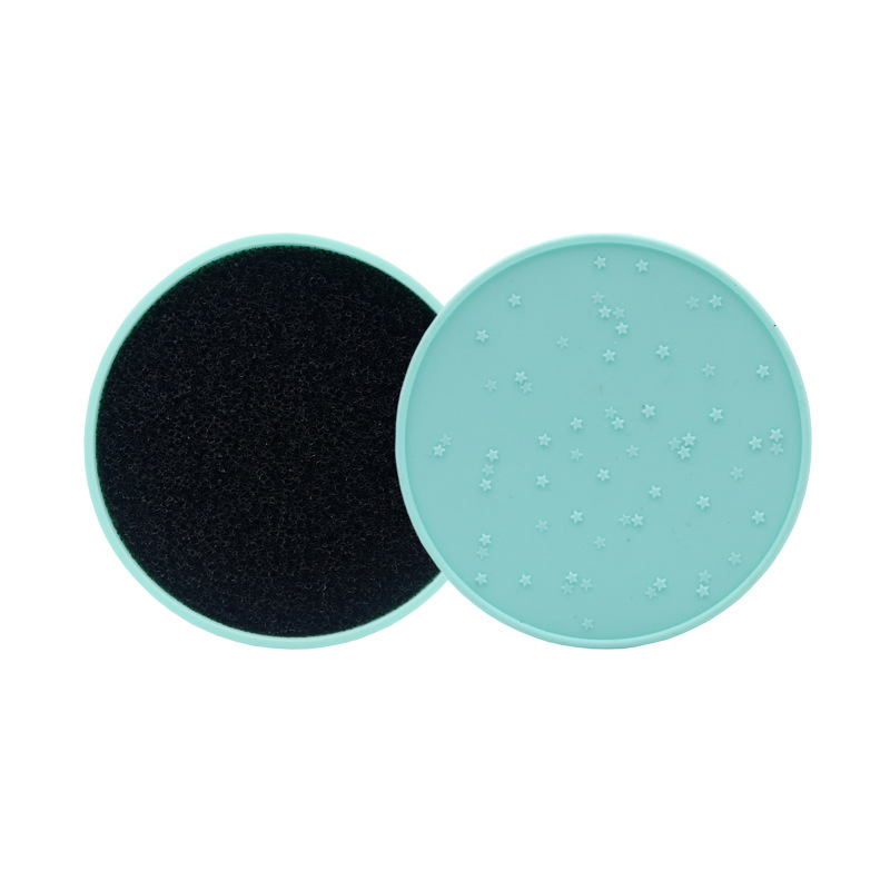 2 in 1 Silicone Makeup Brush Cleaner Dry Wet Cleaning Mat Cosmetic Cleansing Pad Beauty Wash Tools