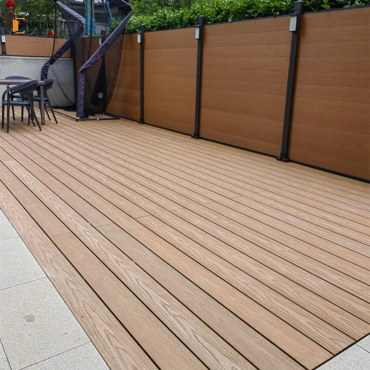 Outdoor Wood Texture Exterior ASA WPC Co-Extruded Composite Decking