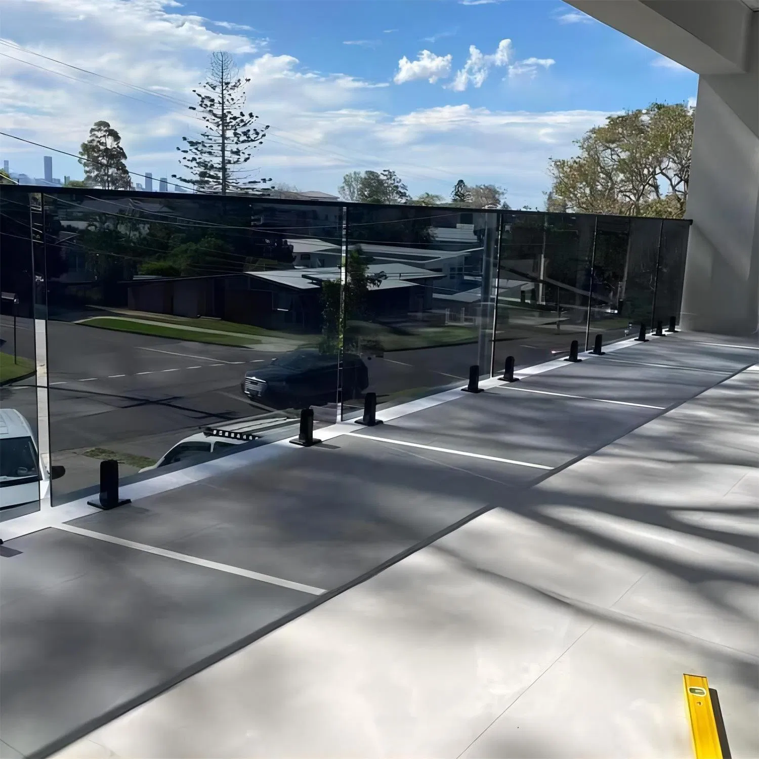 Durable Economy Hotel Swimming Pool Guardrail Glass Special 304 Material Frame