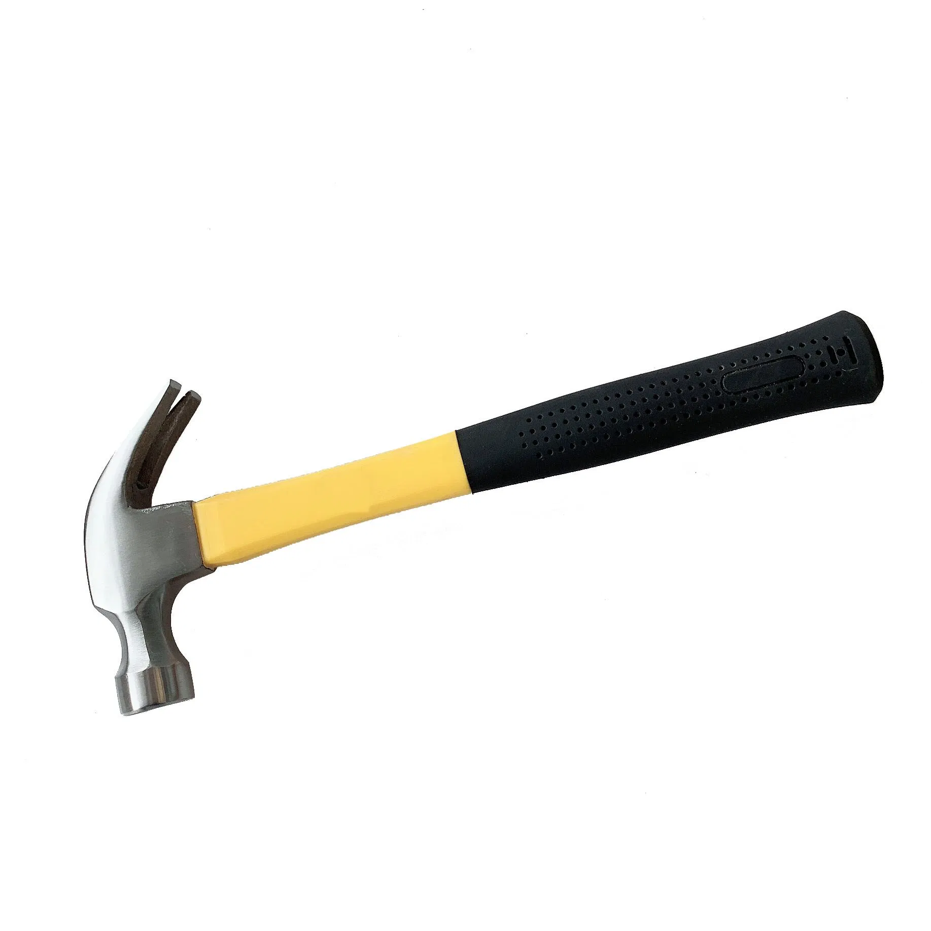 Молоток гвоздодёр кованый 16 oz с фиберглассовой ручкой