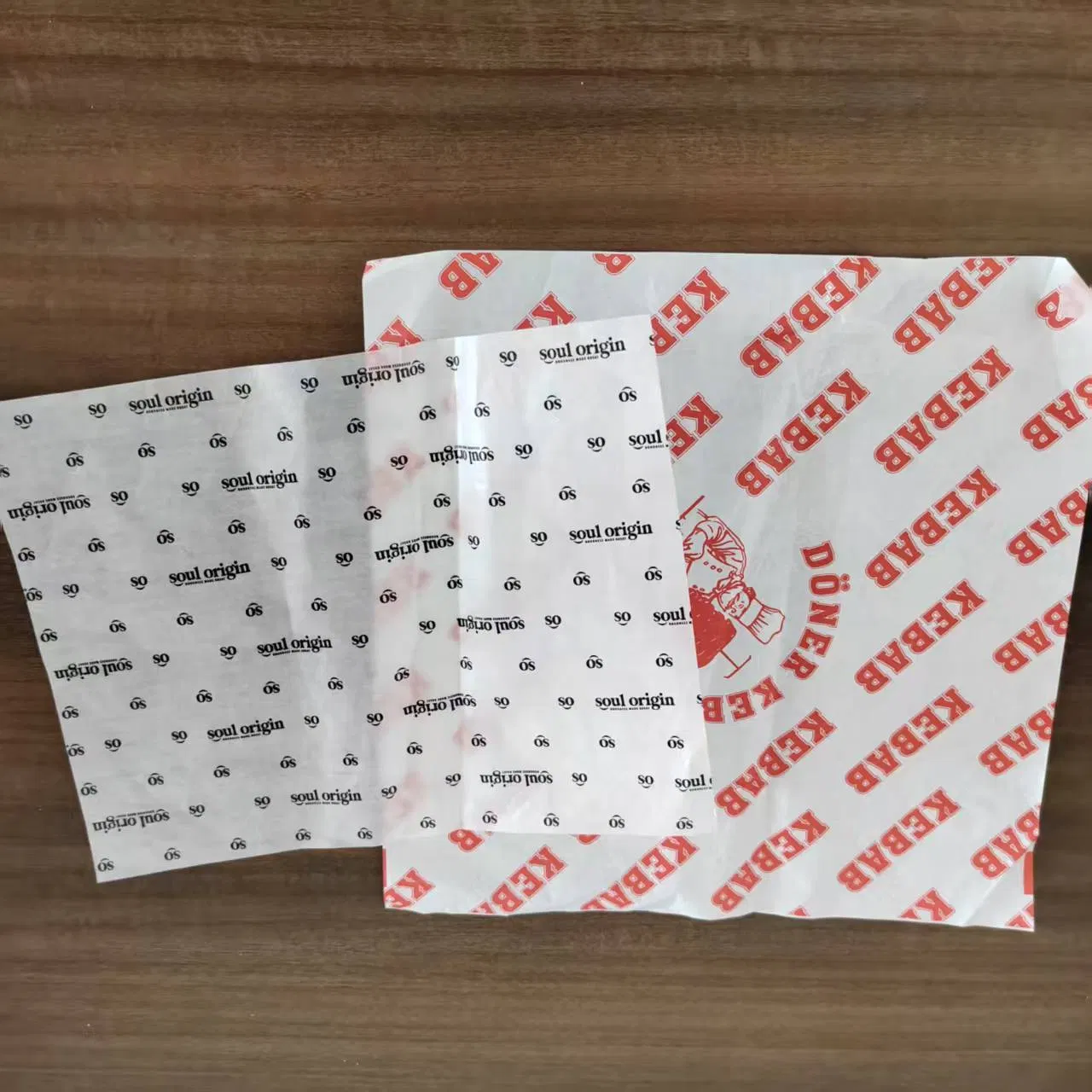 Hamburger/Fried Chip Baking Waxed Placemat