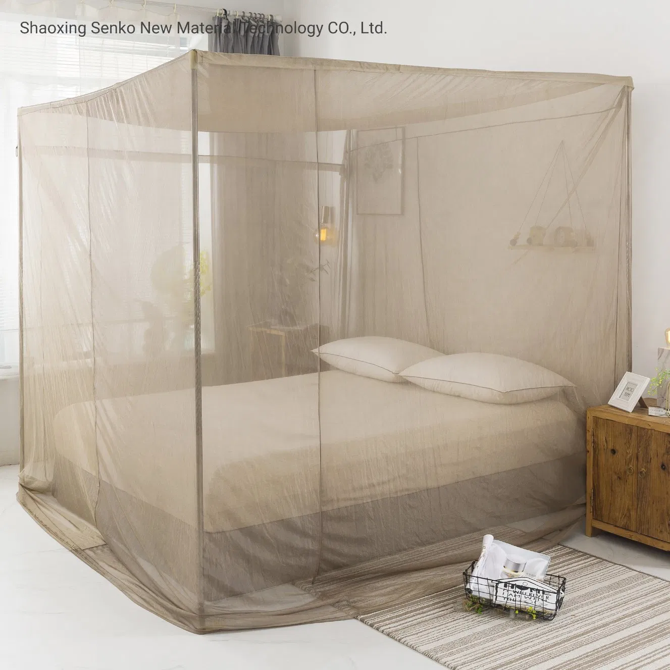 Hot Sale EMI/RF/Emf Hf+Lf Shielding Square Box Shape Tent/Canopy/Mosquito Net for Twin Double Bed