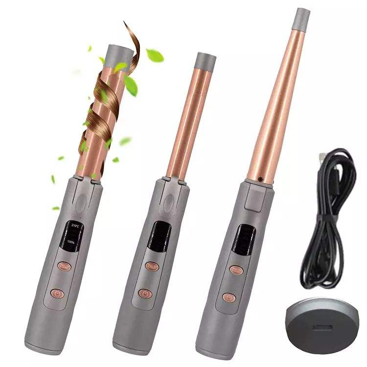 Wireless Curling Wand Hair Tong Small Curling Iron