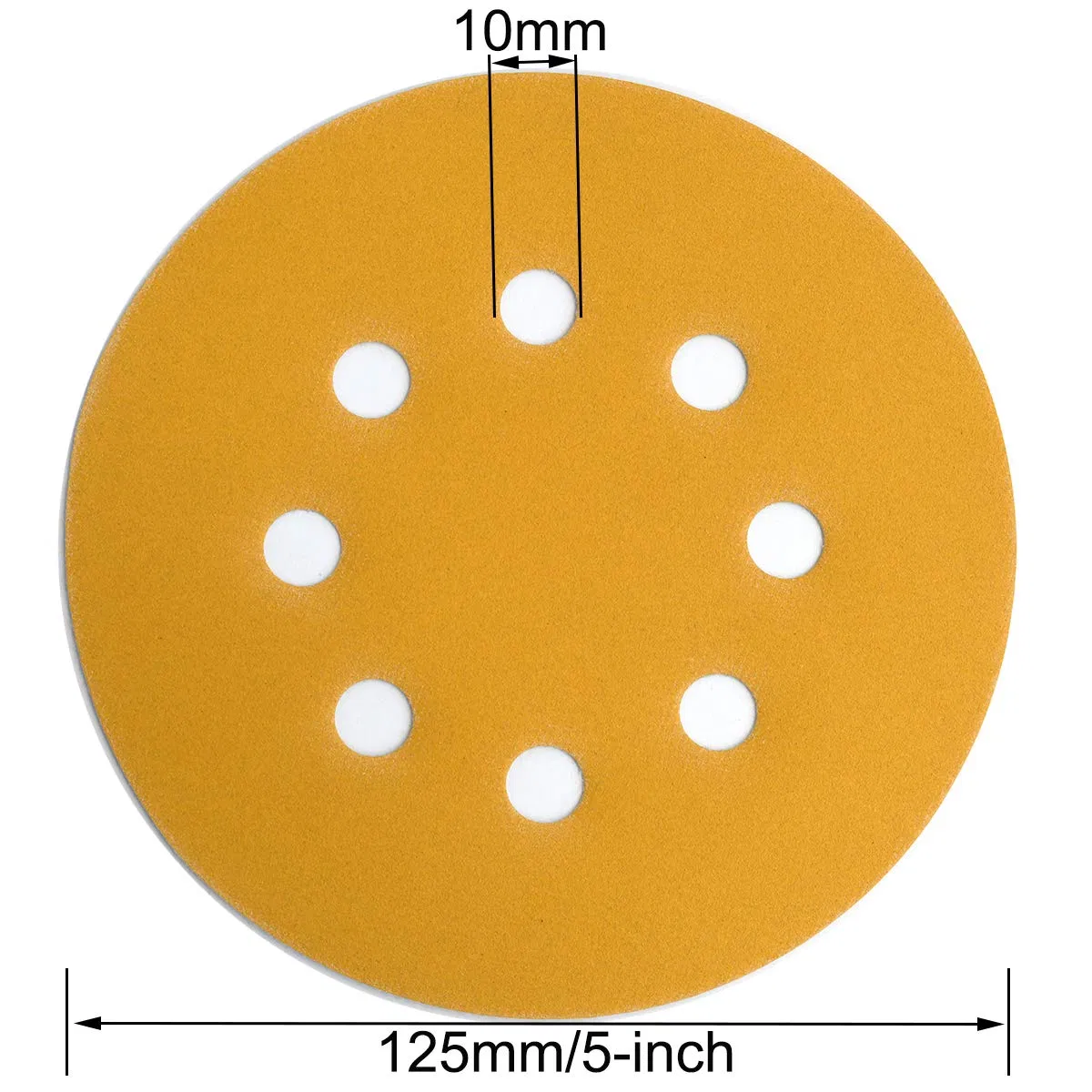8 Holes Abrasive Tools Hook and Loop Sanding Disc