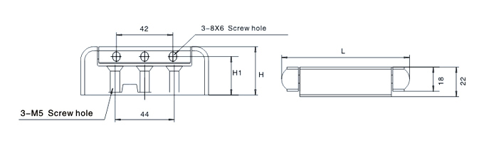 Yl-1336 Edgemount Door Hinge High Pressure Die-Cast Zinc for Cold Room