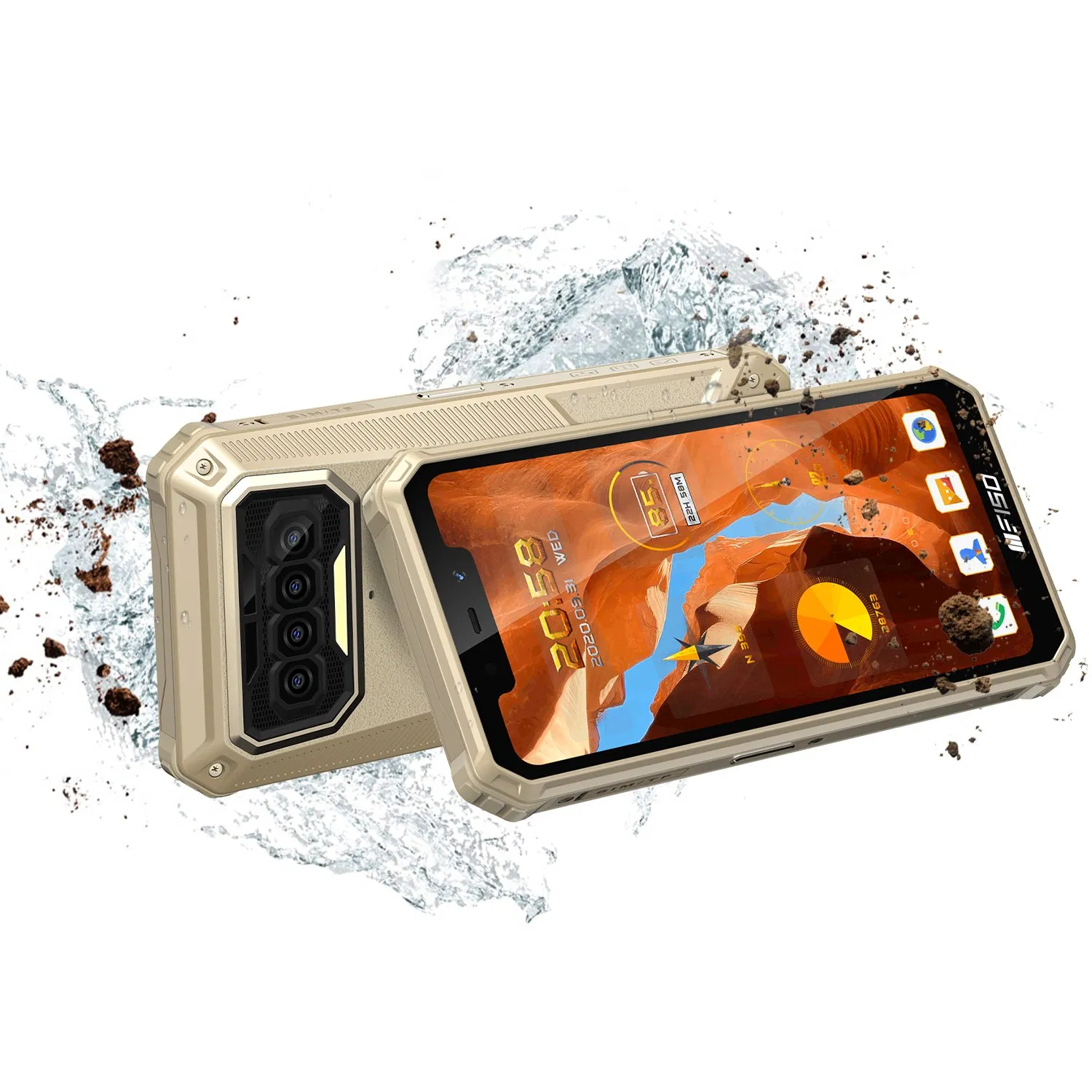 Ready in Stock Reiiif150 B2021 Waterproof Rugged Phone 6+64GB 8000mAh 5.86inch Smartphone Waterproof Rugged Mobile Phone