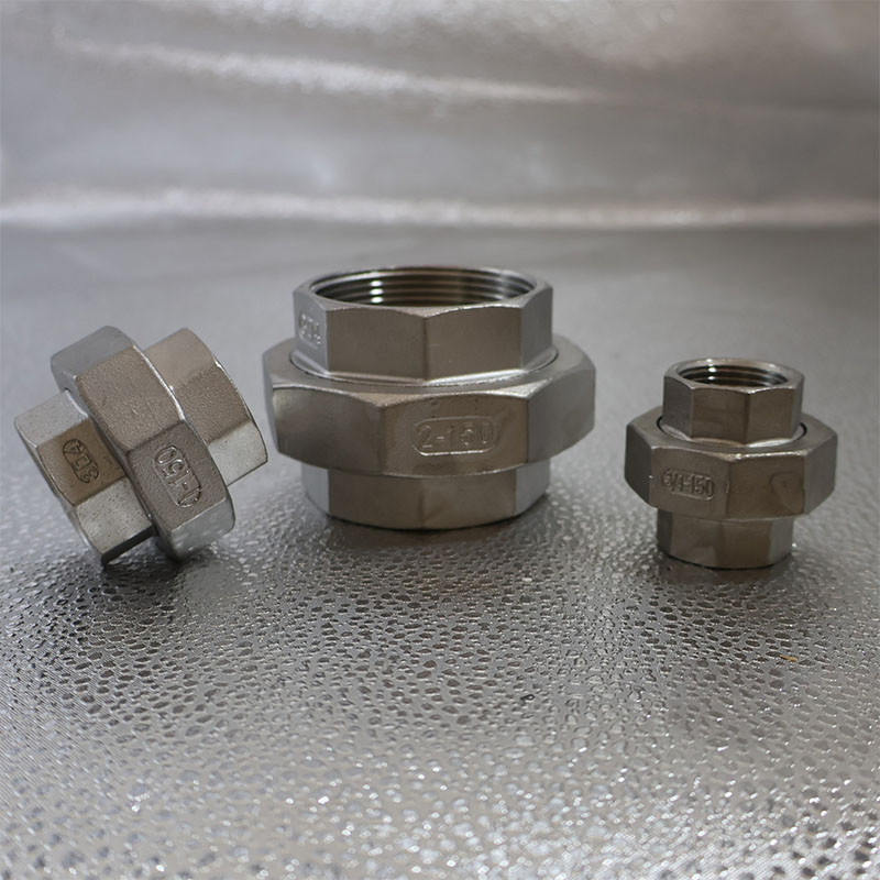 High Pressure 304 Stainless Steel Union for Industrial Pipe Fitting Applications
