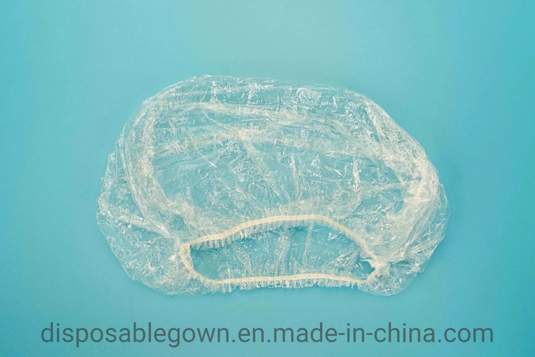 Transparent Free Size PE Shower Cap Disposable Hotel Use Plastic Shower Cap