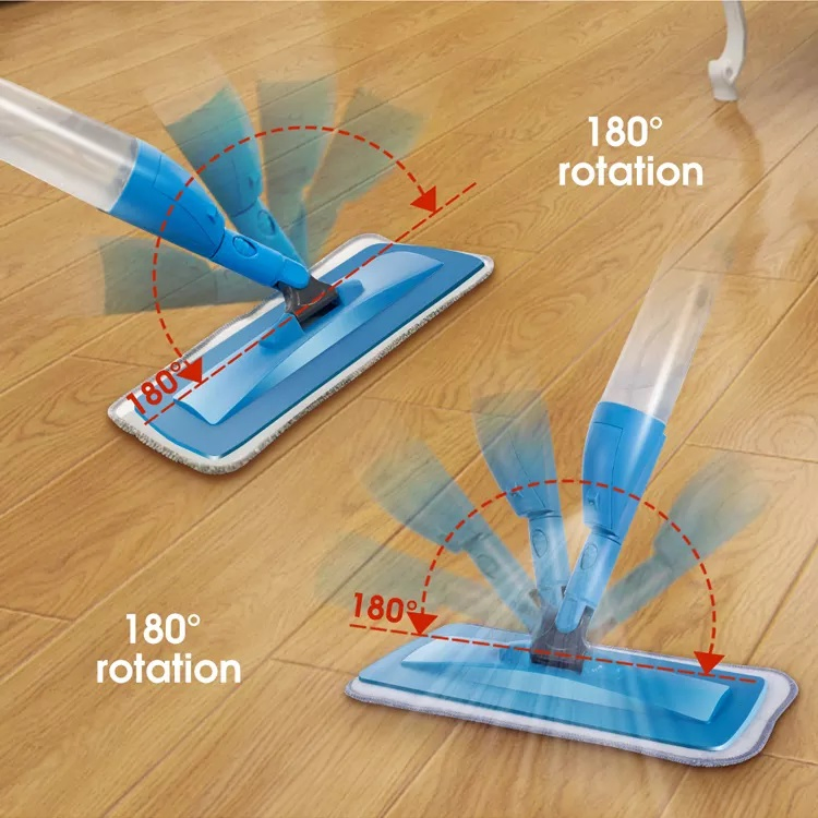 Microfiber Floor Window Cleaning Poles Telescopic Spray Glass Cleaner Squeegee