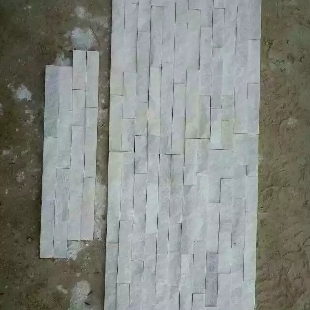 Natural Pure White Quartzite Ledge Wall Stone
