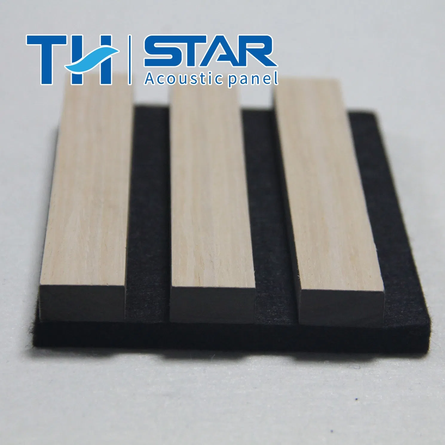 Th-Star Sound Absorbing MDF Board Wood Veneer Acoustic Slat Panels