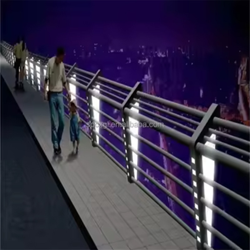 Bridge Side Metal Fence Sidewalk Fencing Wire Design Balustrade Steel Boundary Wall Fence