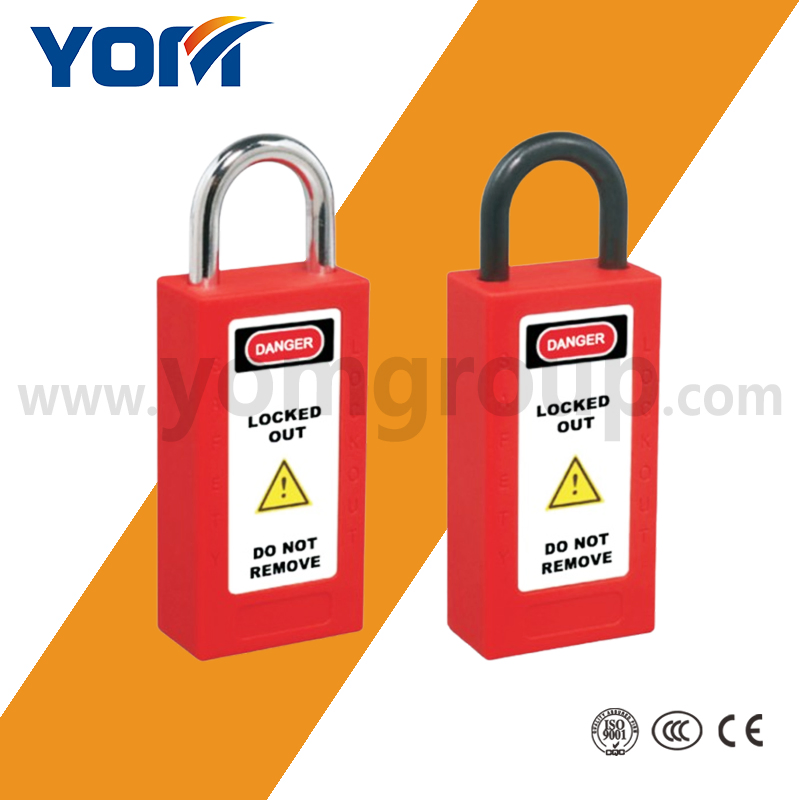 Safe Lockout 25mm 38mm 76mm Steel Shackle Safety Padlock for Industrial