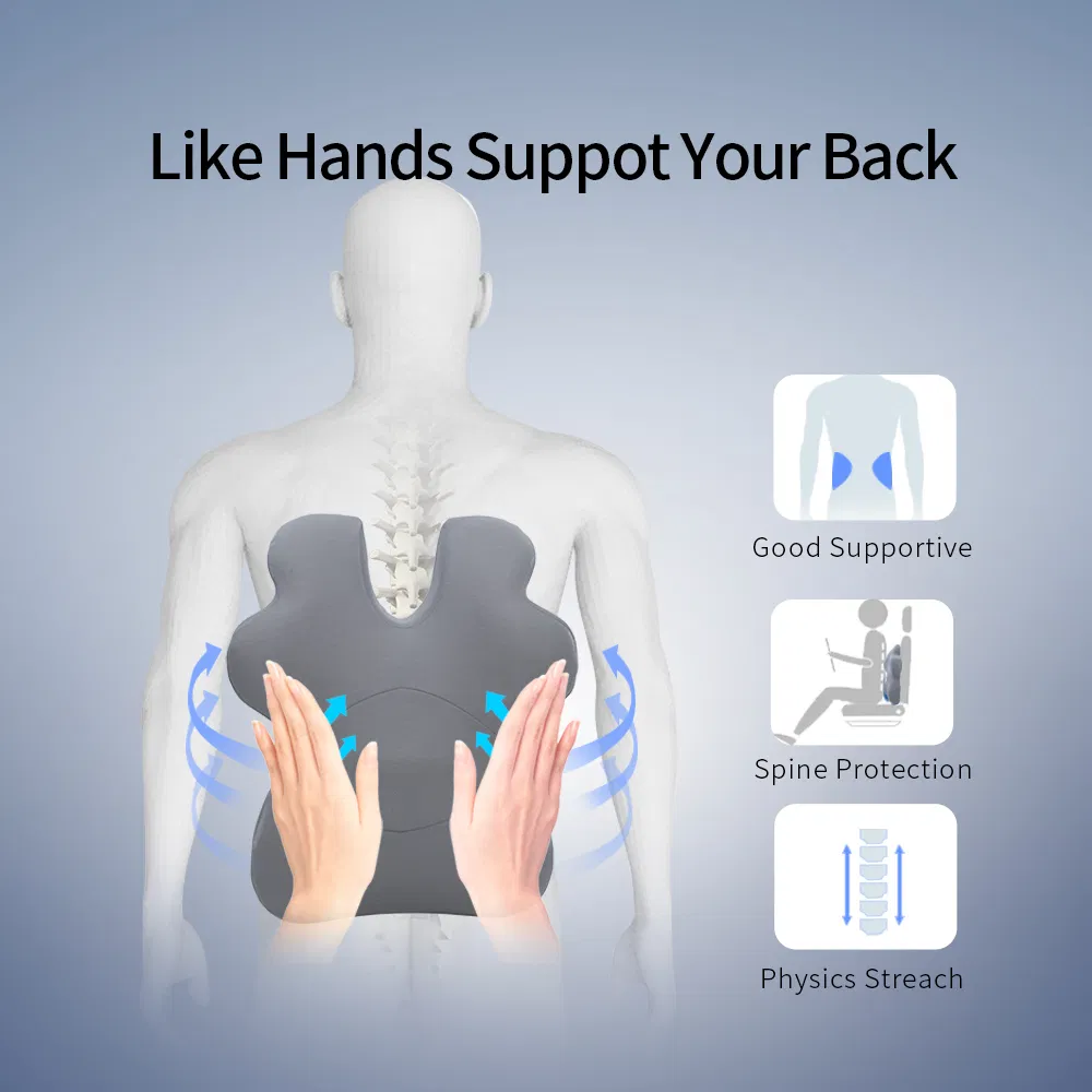 Cushion Lumbar Pillow Multi Region Firm Back Support for Lower Pain Relief Lumbar