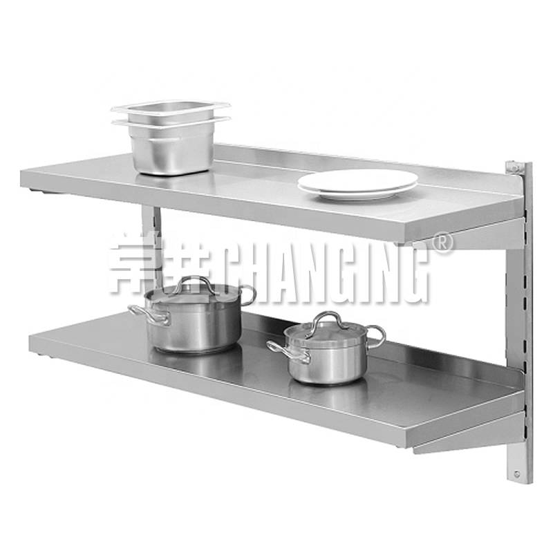 Changing Catering Rack Stainless Steel Wall Shelf Display Shelving