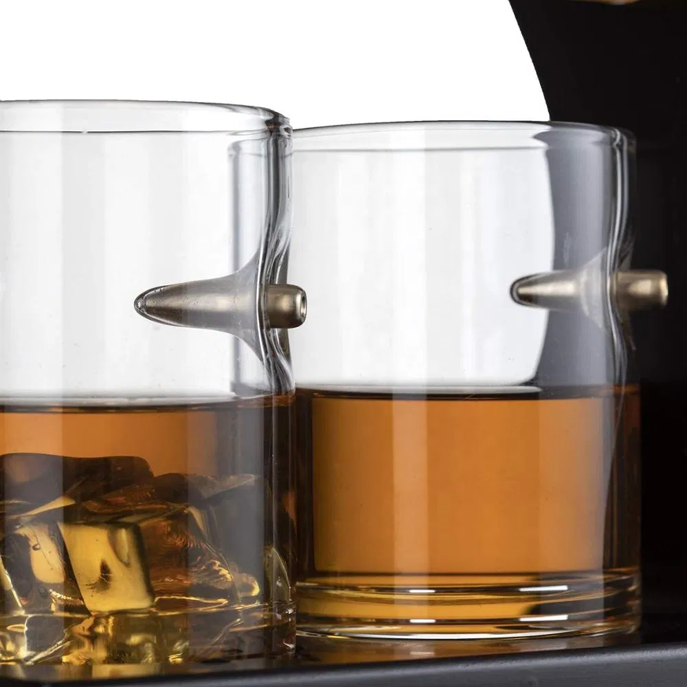 Gun Decanter Set Ak 47 Glass Shaped Whiskey Glasses Decanters Bottle Set with Glasses