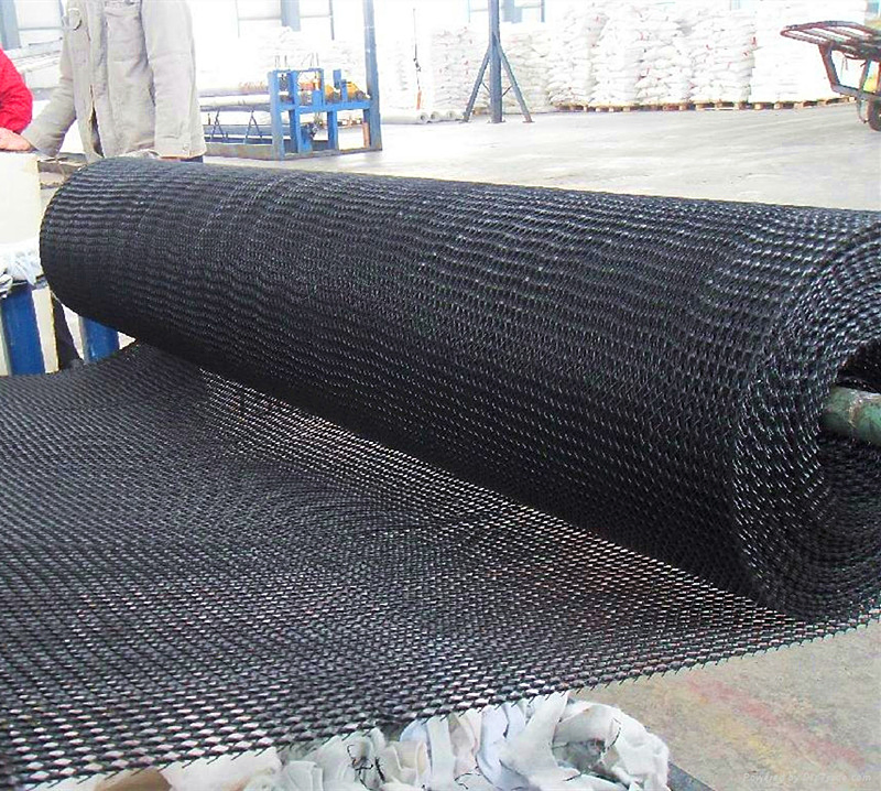 Two Dimension HDPE 4mm 5mm 6mm Biplanar Drainage Geonet Hot Bonded with Geotextile Geocomposite for Lanfill Factory Price