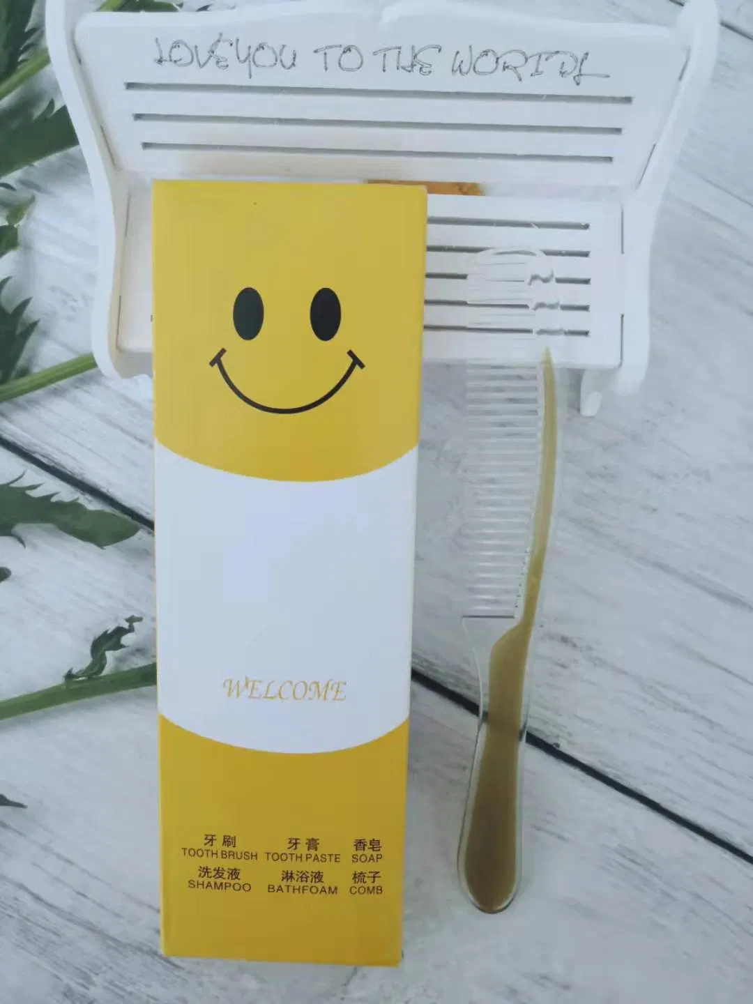 Hotel Amenities in White Paper Box Wrapper