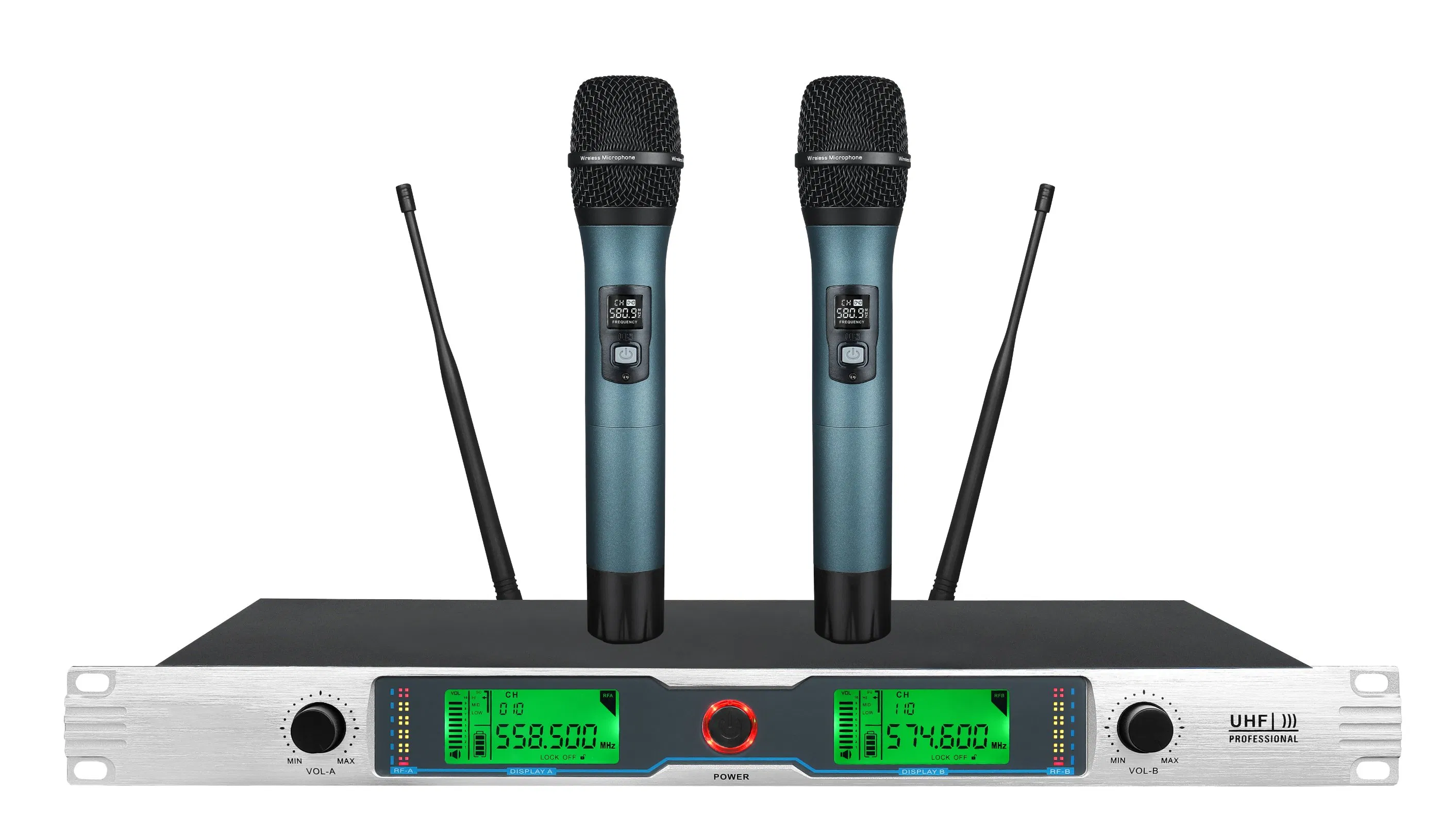 500MHz Affordable Wireless Microphone System with Dual Channels