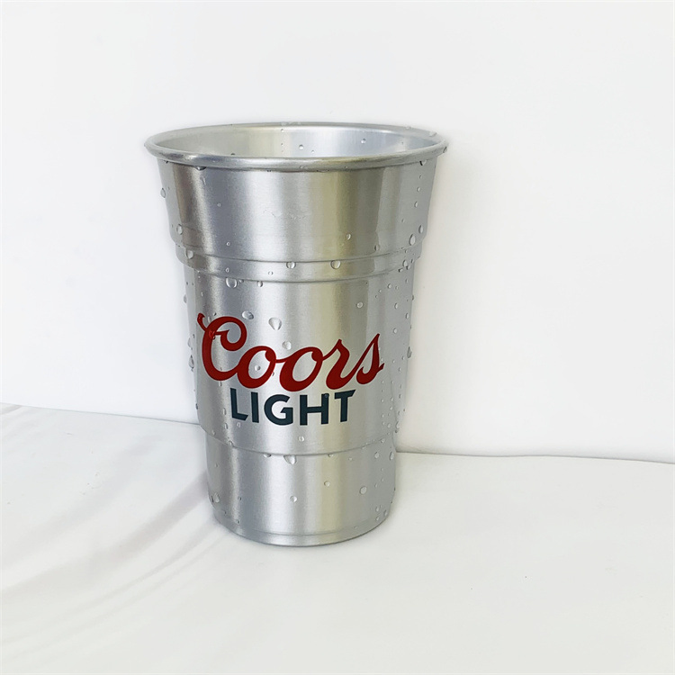 High Quality Silver Anodized Metal Aluminum Cup for The Singleton Usquaebach Monte Carlo Beluga