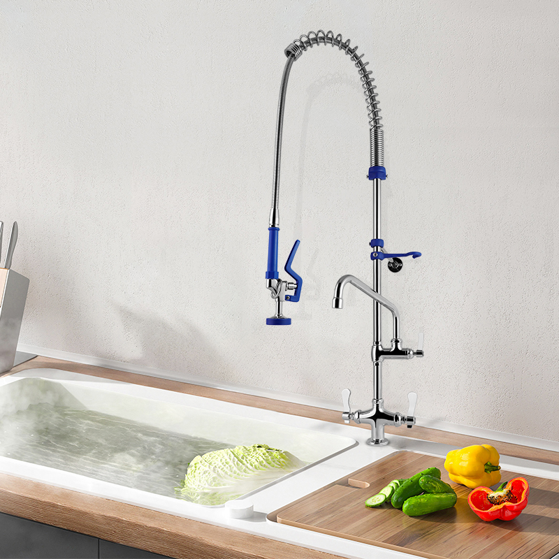 Professional Pre-Rinse Kitchen Faucet for Restaurants and Cafes