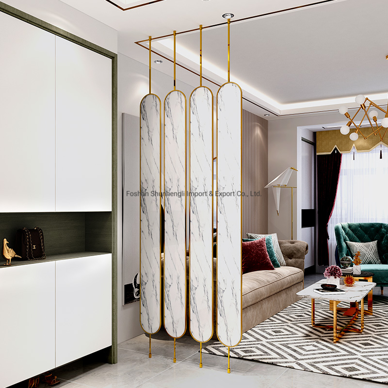 Art Screen Living Room Stainless Steel Room Divider Partition Wall
