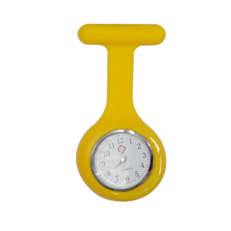 2021 Popular Color Yellow Good Quality Silicone Detachable Case Nurse Watch