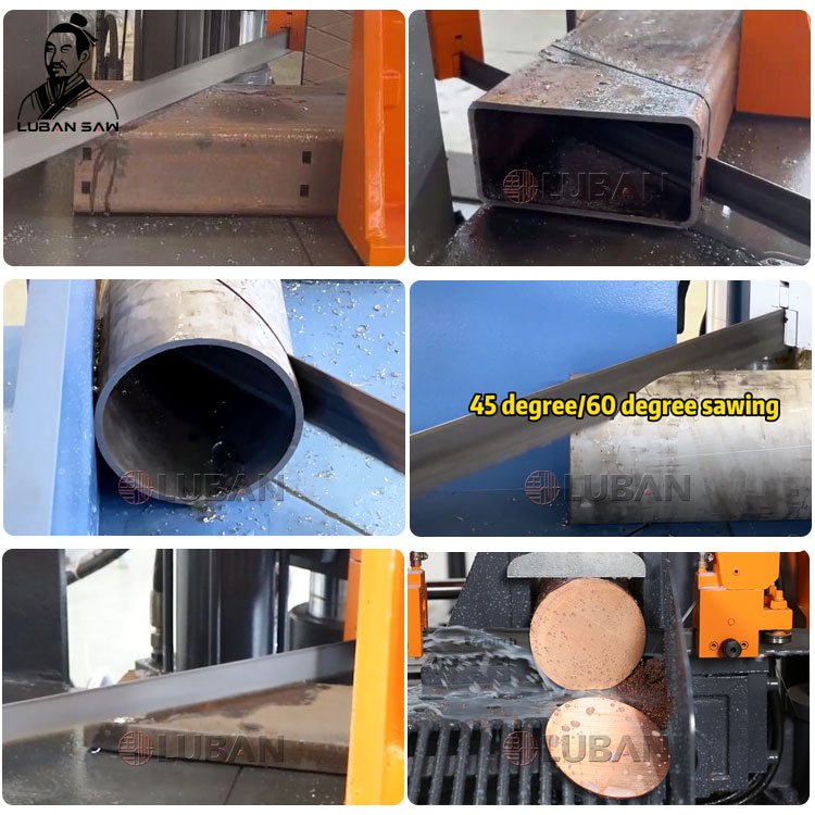 Ленточная пила по металлу промышленная 45 градусов 300-500 мм