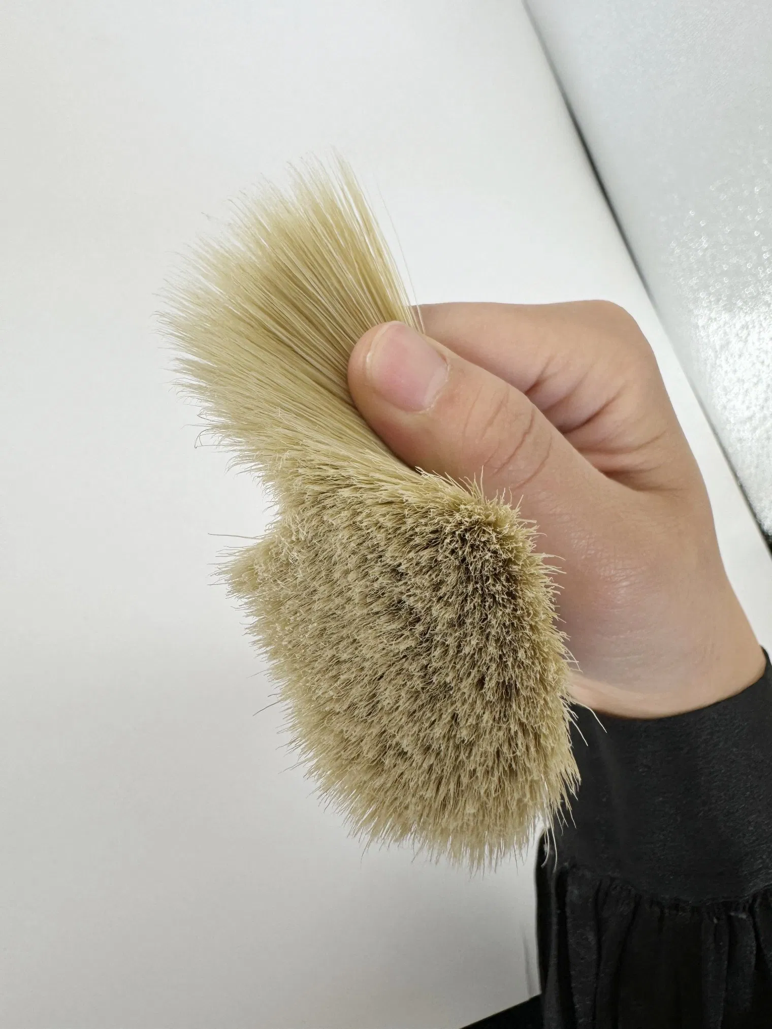 High Quality Beech Wood Handle Nylon Ferrule Imitation Bristle Filament Flat Brush Paint Brush