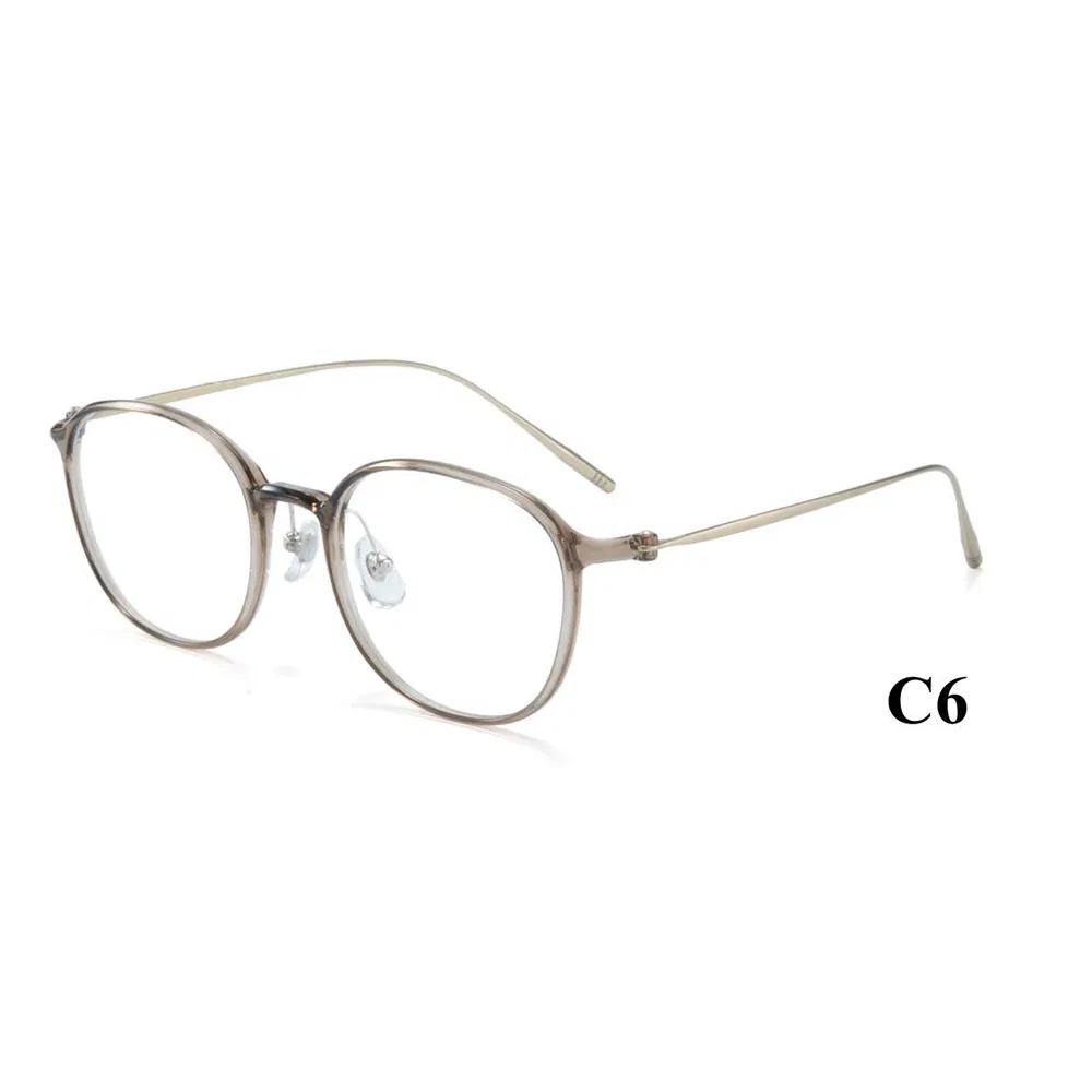 2025 New Fashion Styles Modern Transparent Frame Titanium Eyeglasses Kbt98077
