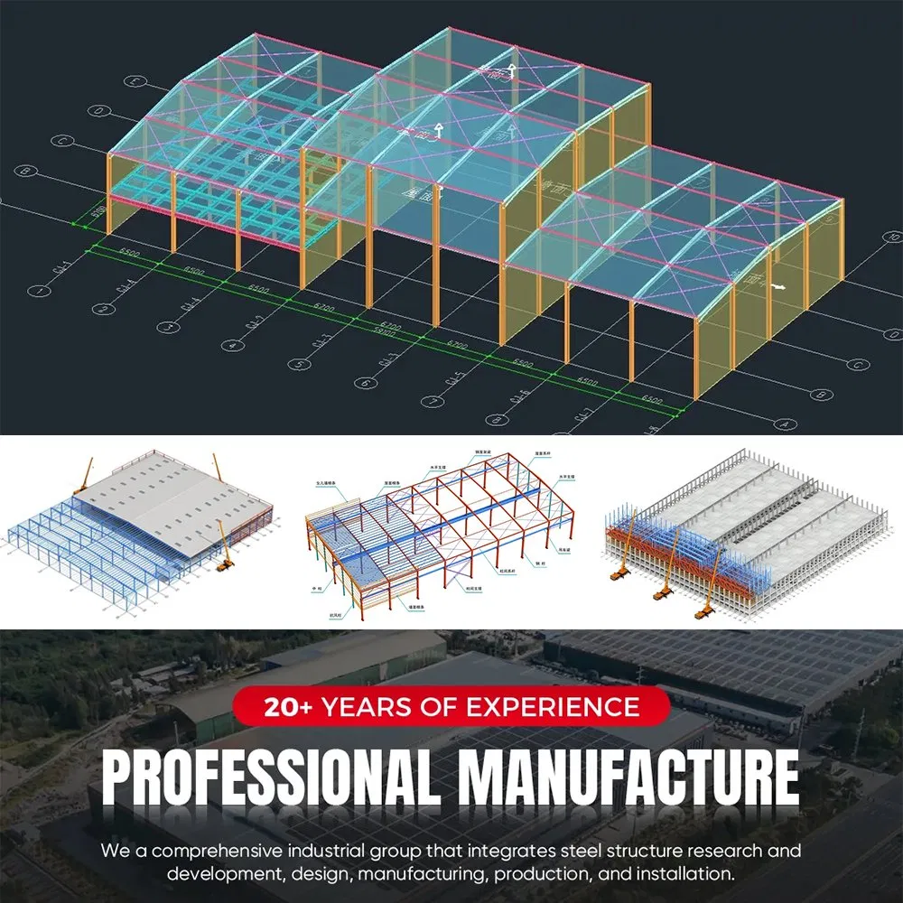 CT Heavy Industry Modern Design Prefabricated Steel Structure Workshop Storage Steel Frame Metal Building