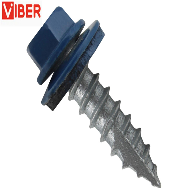 Винты кровельные оцинкованные 10x1 дюйм с шайбой