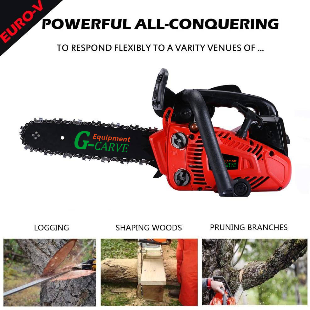 G-Carve Portable 25cc Gasoline Chain Saw 2 Stroke Petrol Mini Garden Tree Pruning Chainsaw