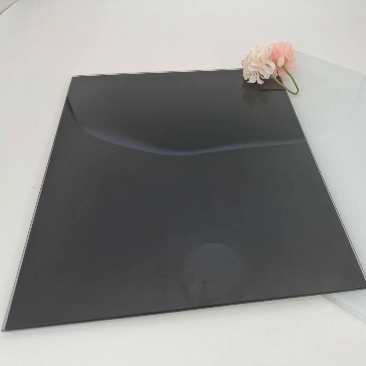 4/5/6mm Black Painted Glass Lacquered Glass