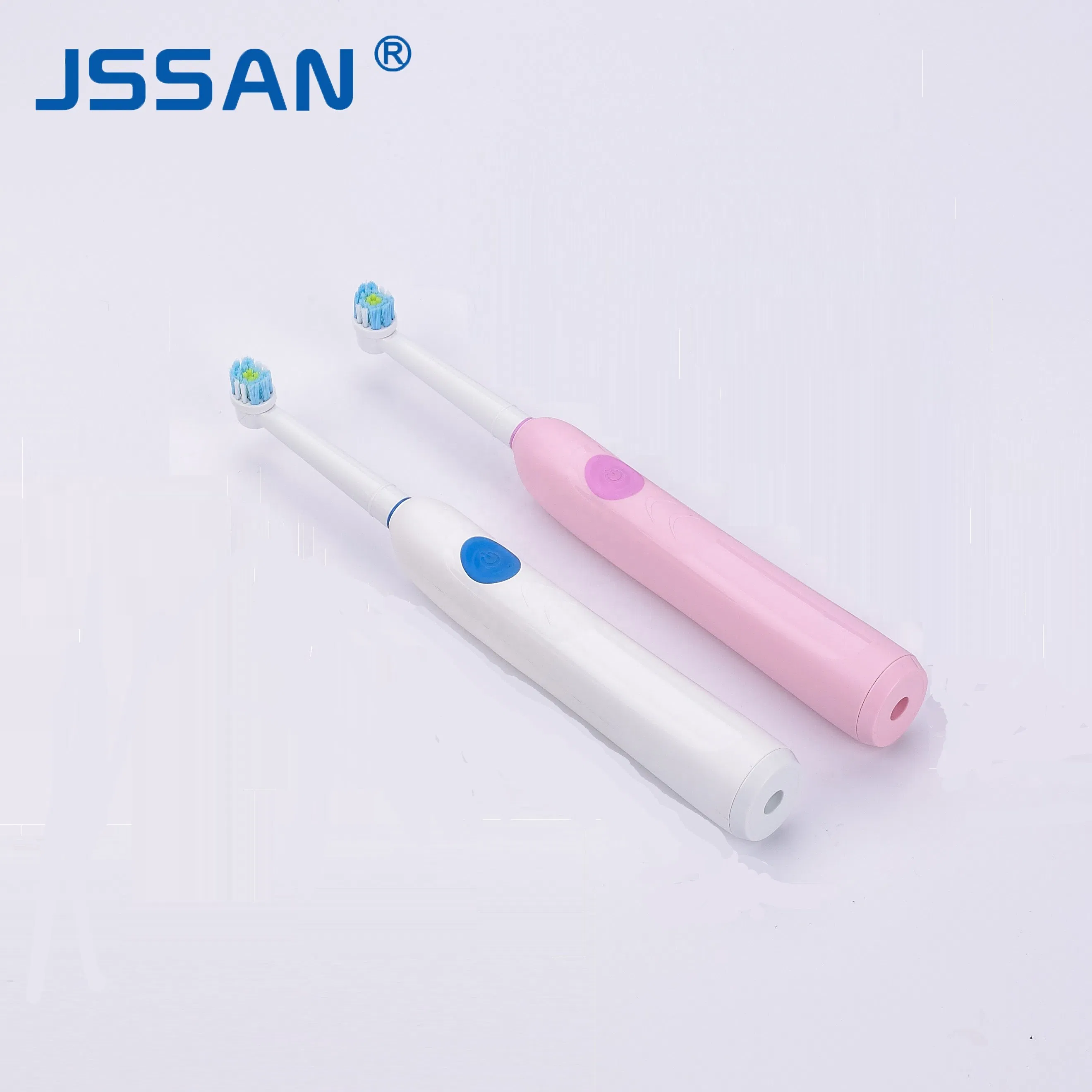 Round Head Rotating Rechargeable Js301 Electric Toothbrush Wireless Charging for Oral