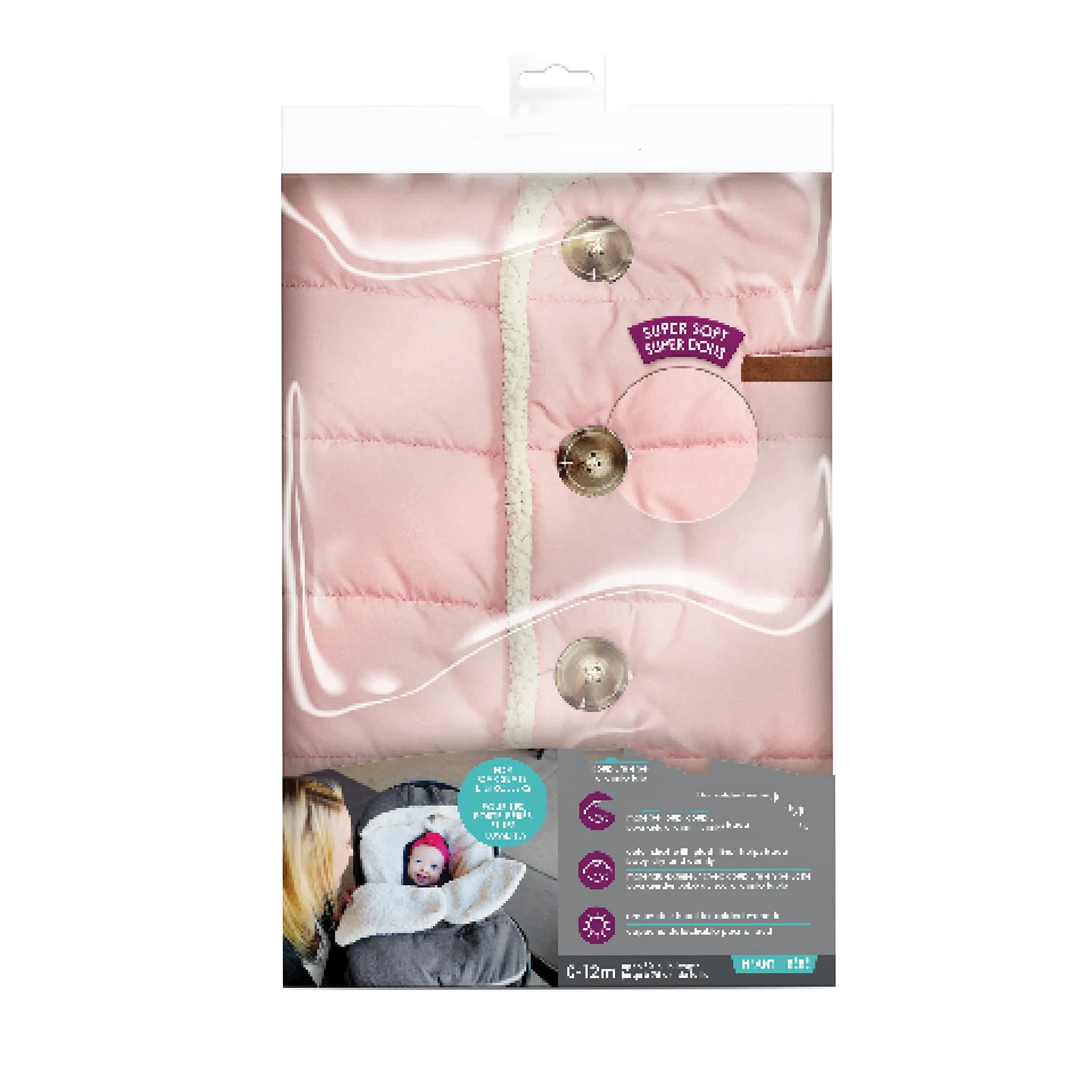 Great Quality Winter Toddler Car Seat Cover and Bunting Bag