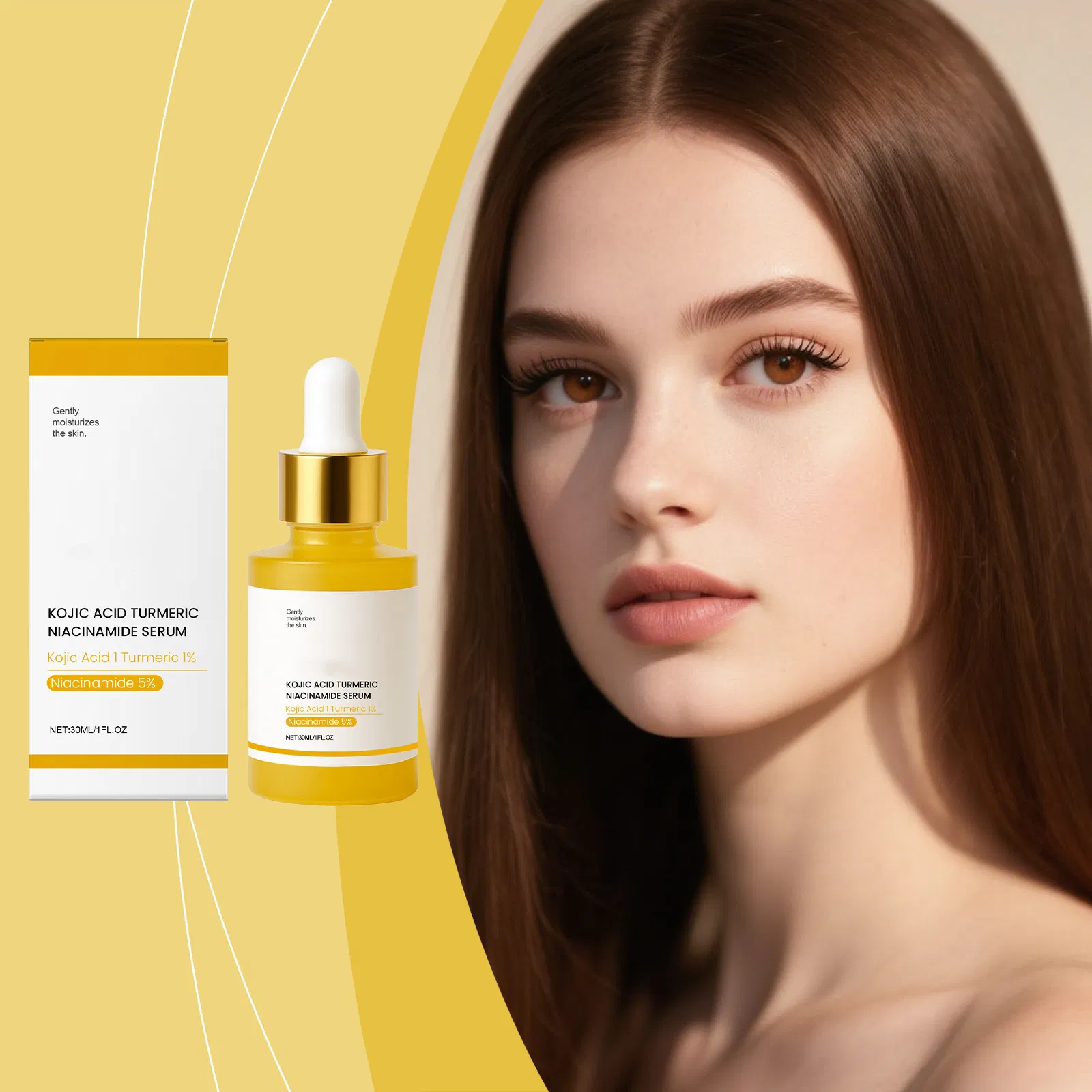 OEM Ordinary Skin Products Hyaluronic Acid Nicotinamide Essence Brightening Face Skin Serum