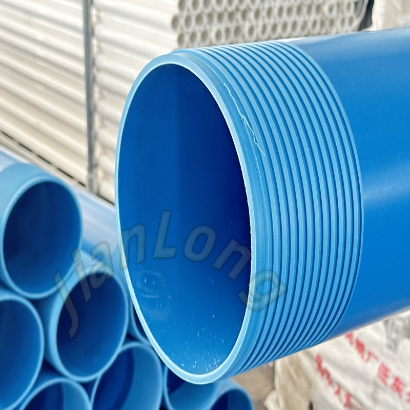 Best Selling ASTM Blue UPVC 140mm Water Well Casing Pipes PVC Thread Sealed Screen Flexible Irrigation Water Pipe