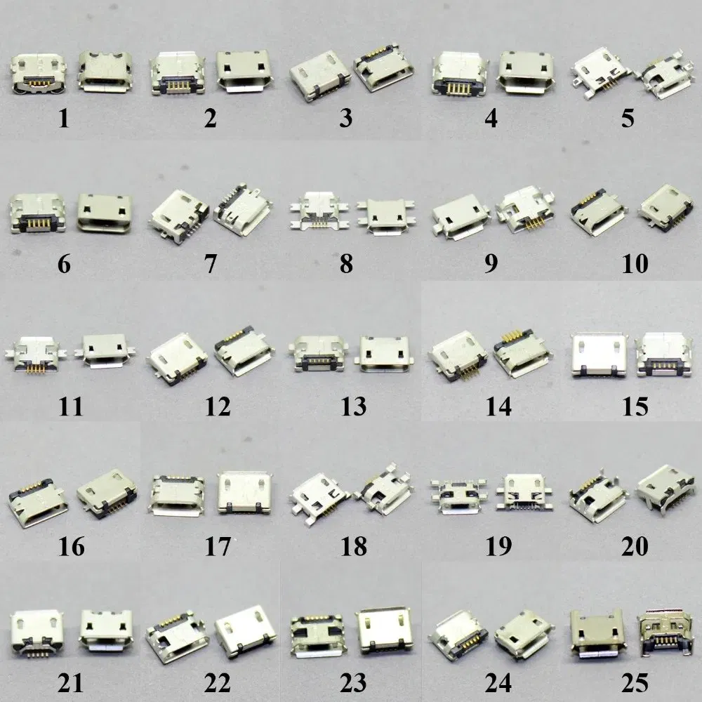 Разъём Micro USB и Type-C для зарядки, 5 pin