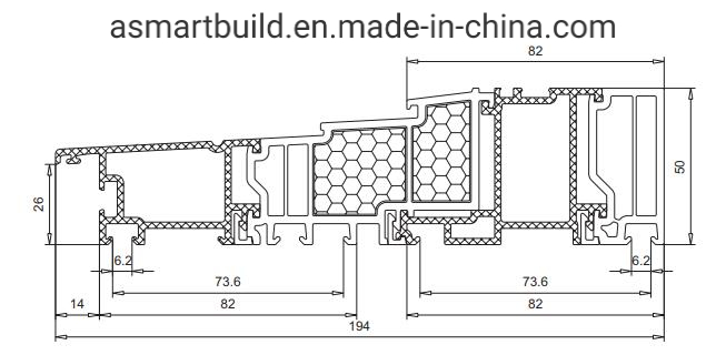 Lift and Slide Doors with Best Quality Veka 82 Series Profiles From China Factory