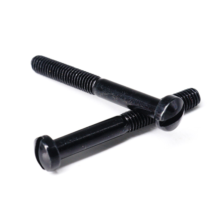 China Metal Manufacturer Custom Drywall Screw Fastener Stainless Steel CNC Parts Black Anodized Half Thread Screws for Baby Chairs