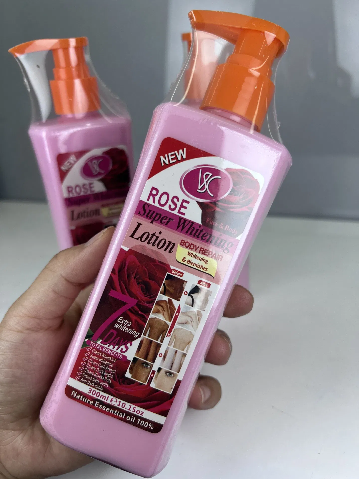 Repairing Soothing Drying Whitening Fragrance Turmeric Rose Body Lotion