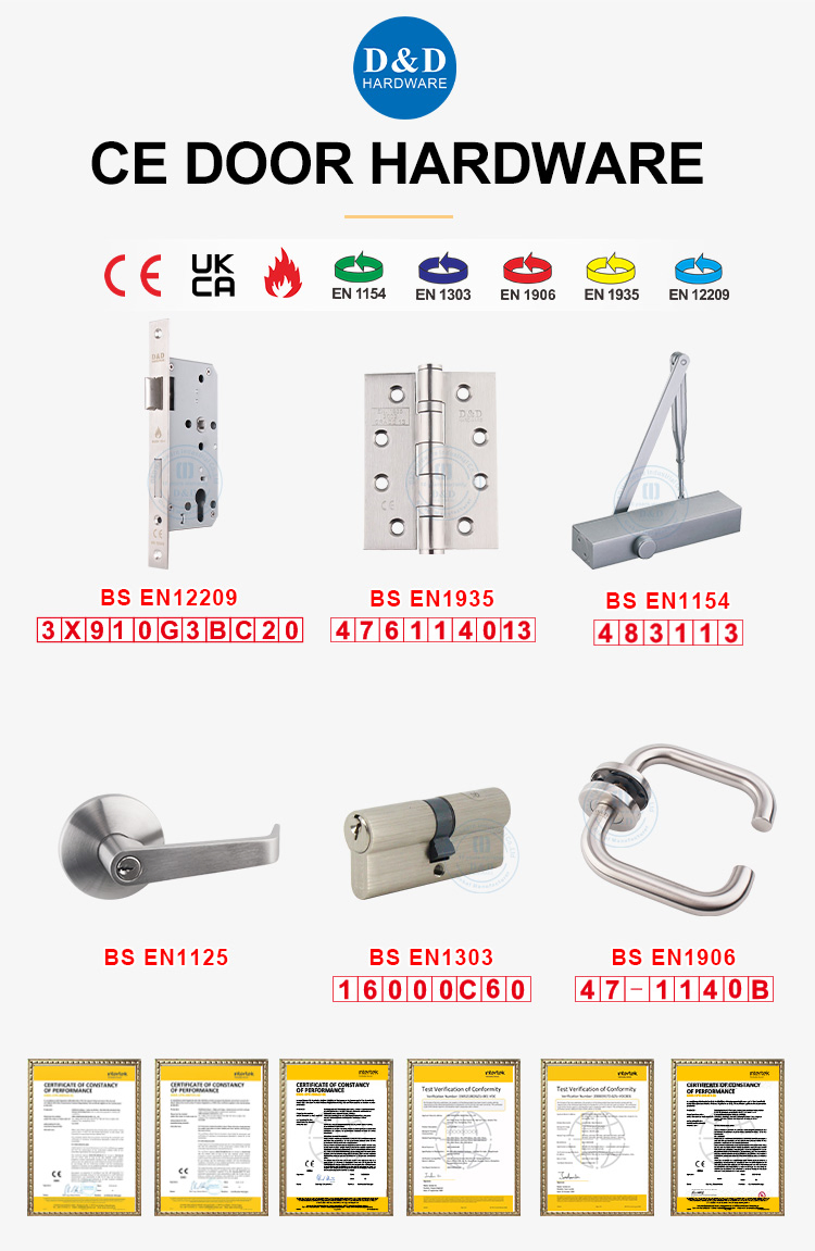 CE Security Euro Fire Rated Stainless Steel Safe Mortise Handle Metal Sash SUS Commercial Wooden Cylinder Magnetic Key Zinc Sliding Inner Guangdong Door Lock
